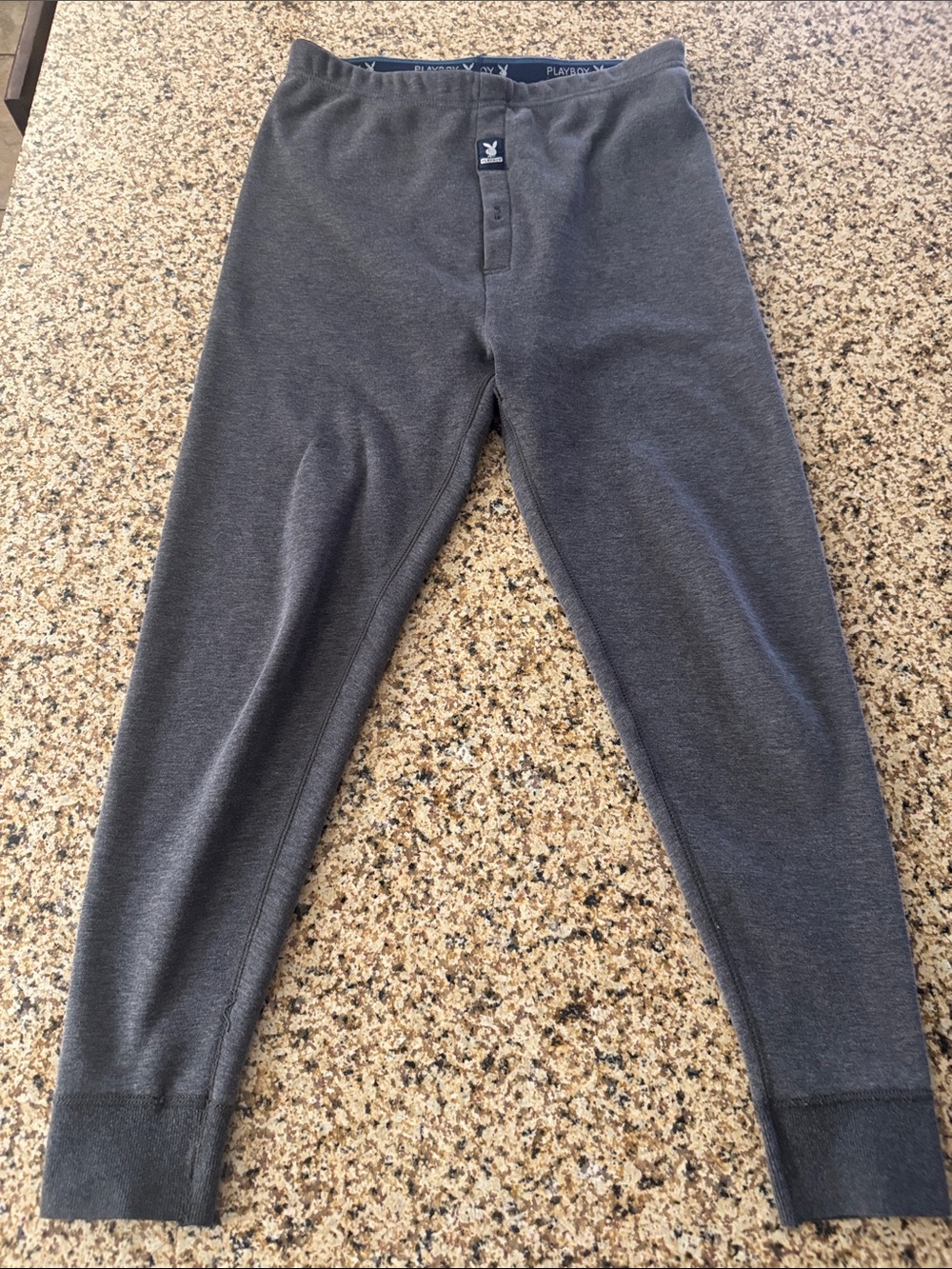 PLAYBOY Charcoal Gray Thermal Bottoms